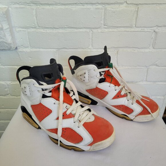 Nike Air Jordan 6 Retro Gatorade Orange White  384664-145 Size US 8 - Picture 1 of 12
